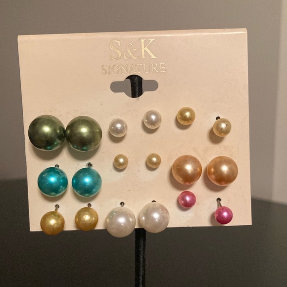 S&K Jewelry - Signature Multicolor Stud Earrings Set